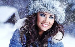 Уход за кожей зимой, используйте зимний крем.